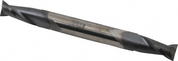 SGS 31329 Square End Mill: 15/64 Dia, 1/2 LOC, 1/4 Shank Dia, 2-1/2 OAL, 2 Flutes, Solid Carbide Image