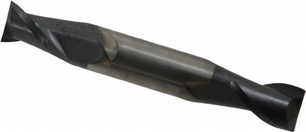 SGS 31333 Square End Mill: 3/8 Dia, 9/16 LOC, 3/8 Shank Dia, 2-1/2 OAL, 2 Flutes, Solid Carbide Image