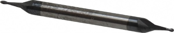 SGS 31337 Ball End Mill: 0.0313" Dia, 0.0625" LOC, 2 Flute, Solid Carbide Image