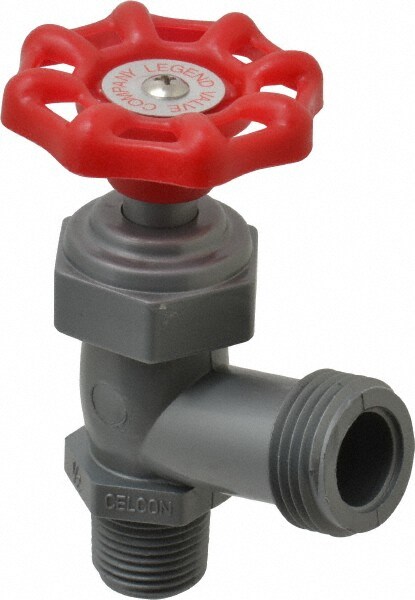 1/2" Pipe, Celcon, MNPT x GHT End Connection, Boiler Drain Valve