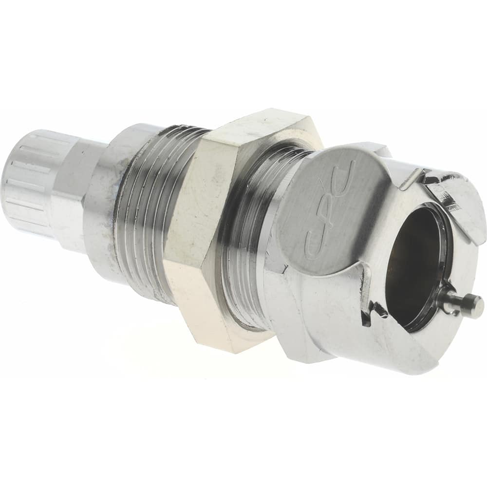 CPC Colder Products LC12004NA PTF Brass, Quick Disconnect, Panel Mount Coupling Body 