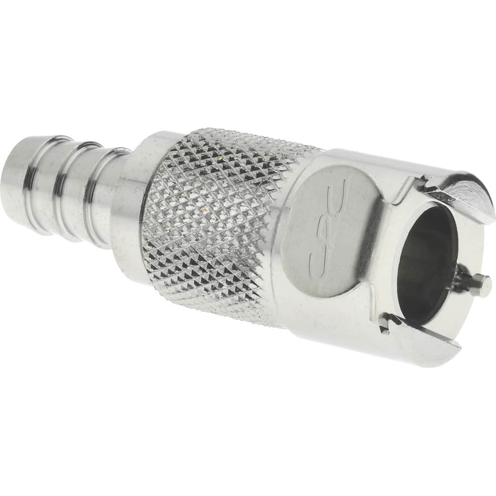 CPC Colder Products LC17006 3/8" Inside Tube Diam, Brass, Quick Disconnect, Hose Barb Inline Coupling Body 