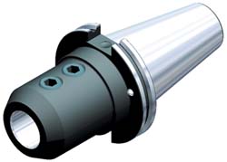 End Mill Holder: CAT40 Taper, Taper Shank, 7/8" Hole Dia - 1-3/4" Projection, 1-7/8" Nose Dia, Through Coolant