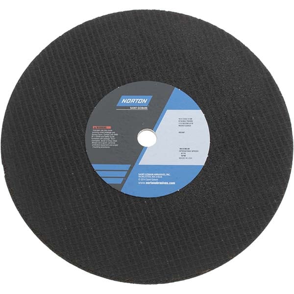 Norton 66253122823 Cut-Off Wheel: 10" Dia, 3/32" Thick, 5/8" Hole, Aluminum Oxide Image