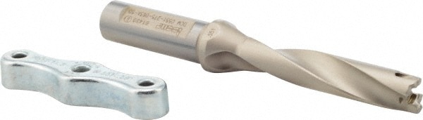 Iscar 3200458 Replaceable Tip Drill: 0.551 to 0.567 Drill Dia, 2.75" Max Depth, 0.625 Weldon Flat Shank Image