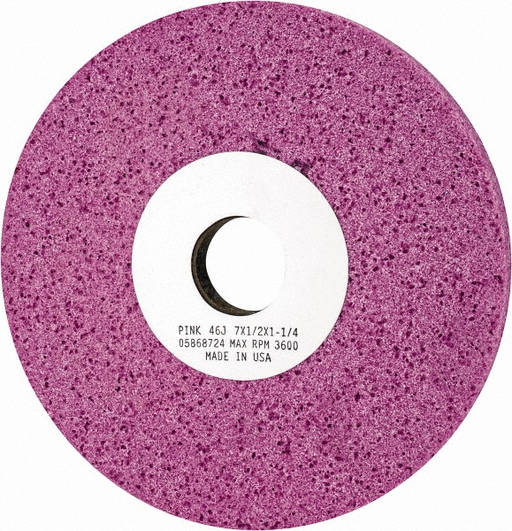 Grier Abrasives Surface Grinding Wheel 7" Dia, 1/2" Thick, 11/4