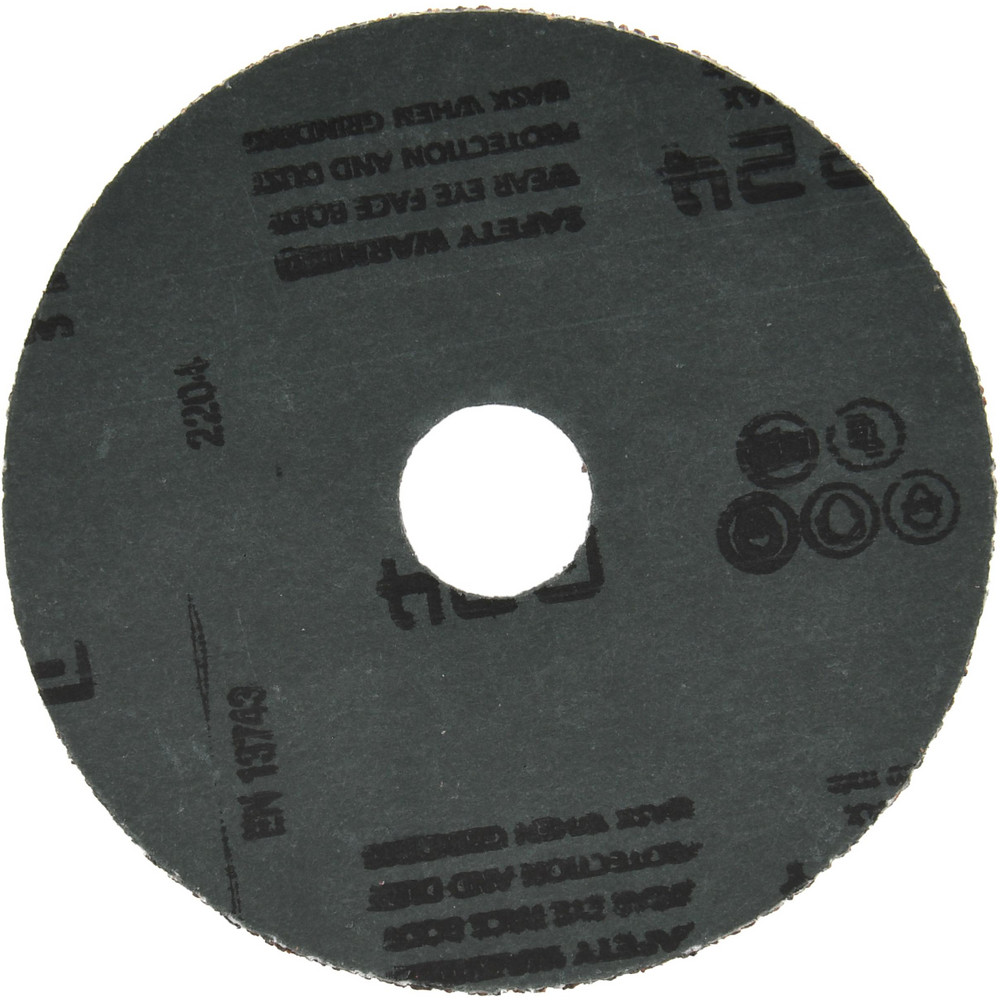 Fiber Disc: 4-1/2" Disc Dia, 7/8" Hole, 24 Grit, Aluminum Oxide