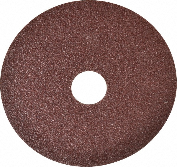 Fiber Disc:  4-1/2" Disc Dia, 7/8" Hole, Arbor Hole, 60 Grit, Aluminum Oxide - Coarse Grade, Brown