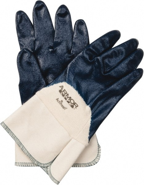 General Purpose Work Gloves: X-Large, Nitrile Coated, Cotton