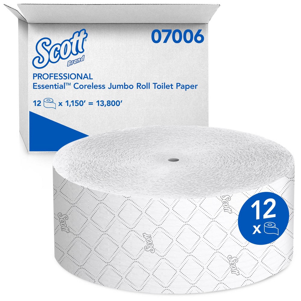 Scott 7006 Bathroom Tissue: Recycled Fiber, 2-Ply, White 