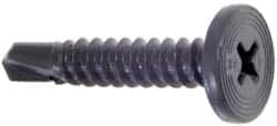 ITW Buildex 560079 #12, Pancake Head, Phillips Drive, 1" Length Under Head, #3 Point, Self Drilling Screw 