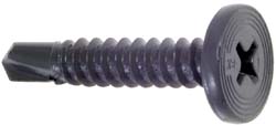 #10, Pancake Head, Phillips Drive, 1" Length Under Head, #3 Point, Self Drilling Screw - Steel
