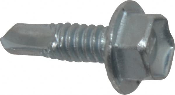 ITW Buildex 560026 #10, Hex Washer Head, Hex Drive, 5/8" Length Under Head, #2 Point, Self Drilling Screw 