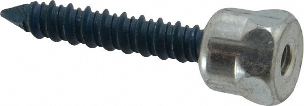 1/4" Zinc-Plated Steel Vertical (End Drilled) Mount Threaded Rod Anchor