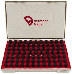 Vermont Gage 901200800 Class ZZ Plug Gage Set: 0.751 to 0.832" Range, 82 Pc Image