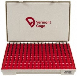 Vermont Gage 901400400 Class ZZ Plug Gage Set: 0.0615 to 0.2505" Range, 190 Pc Image