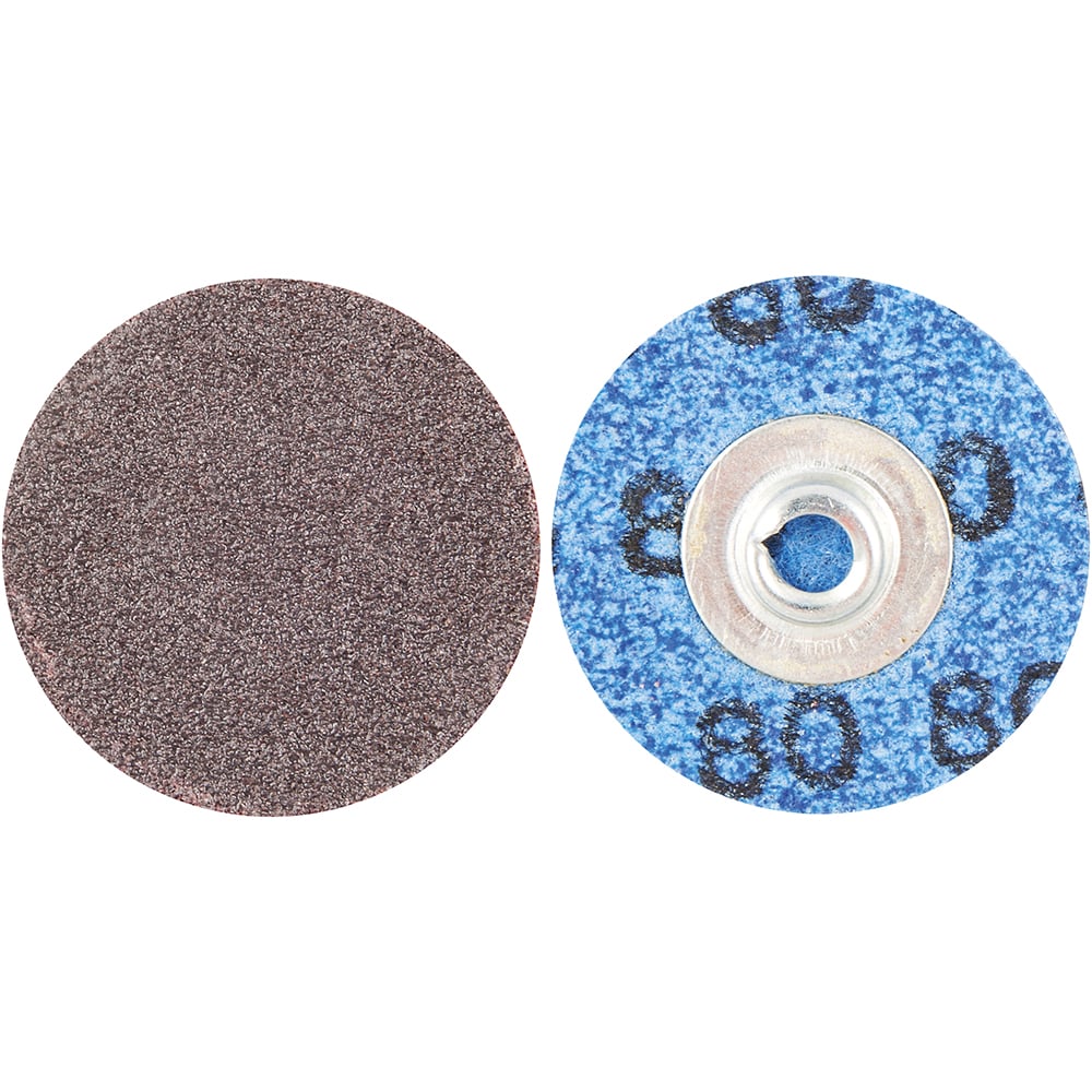 Norton 66261138115 Quick-Change Disc: Speed-Lok TS, 1-1/2" Disc Dia, 80 Grit, Aluminum Oxide, Coated Image