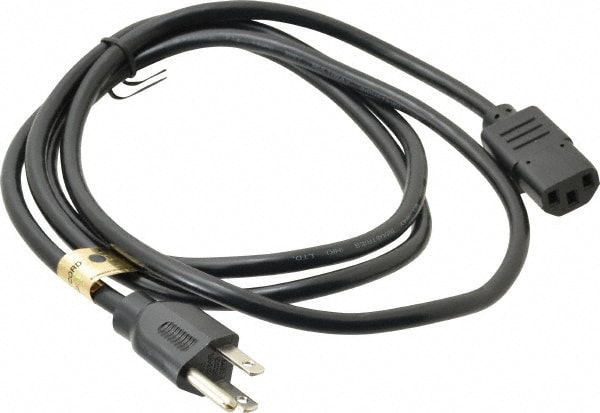 6' Long, NEMA 5-15P/IEC-320-C-13 Computer Cable