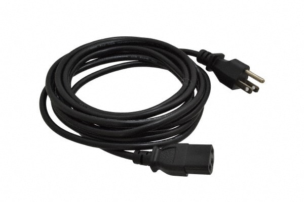 12' Long, NEMA 5-15P/IEC-320-C-13 Computer Cable