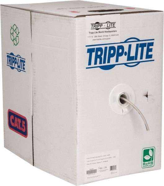 Tripp-Lite N020-01K-GY Ethernet Cable: Cat5e, 24 AWG, 350 MHz, Unshielded Image