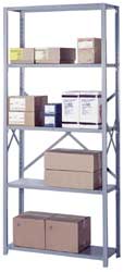 Lyon 6 Shelf Add-On Open Steel Shelving - 900 Lb Capacity, 36" Wide x 84" High x 18" Deep, Gray | Part #DD8041H