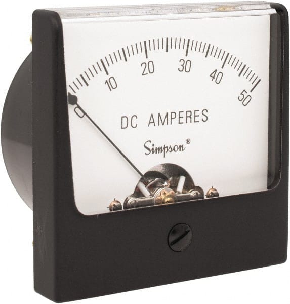 Simpson Electric 2530 Analog, DC Ammeter, Panel Meter 
