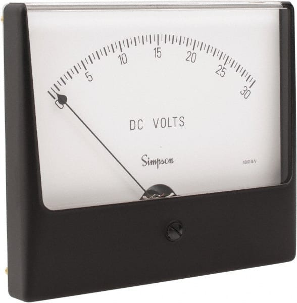 Simpson Electric 9920 Analog, DC Voltmeter, Panel Meter 