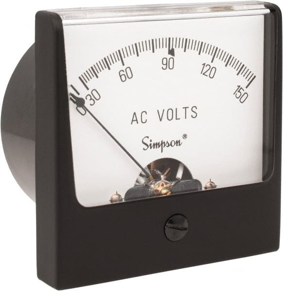 Simpson Electric 9700 Analog, AC Voltmeter, Panel Meter 