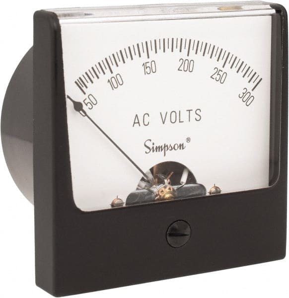 Simpson Electric - Analog, AC Voltmeter, Panel Meter - 05915111
