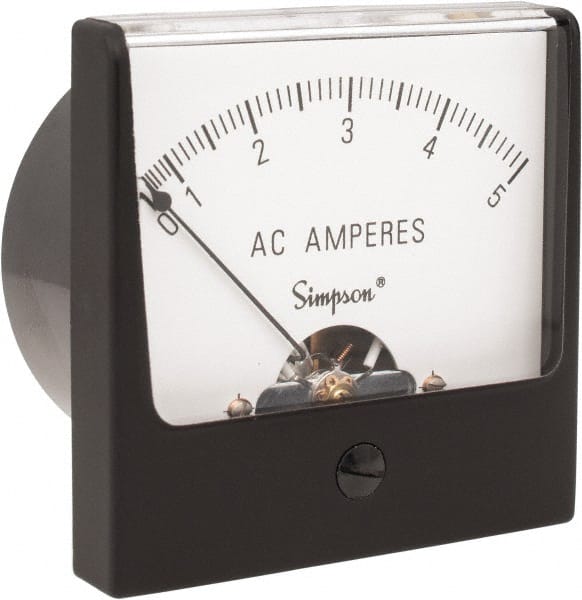 Simpson Electric 2580 Analog, AC Ammeter, Panel Meter 