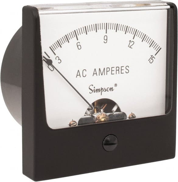 Simpson Electric 2599 Analog, AC Ammeter, Panel Meter 