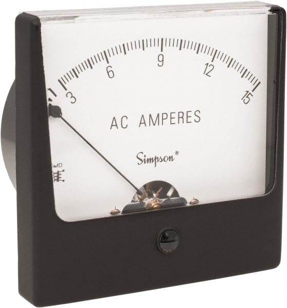 Simpson Electric 3190 Analog, AC Ammeter, Panel Meter 