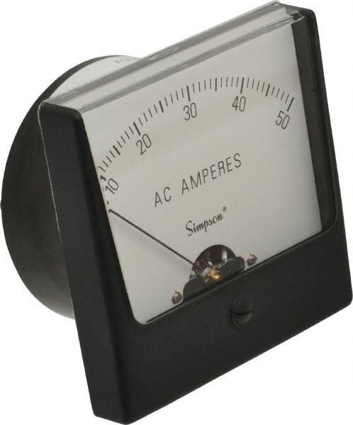 Simpson Electric 3210 Analog, AC Ammeter, Panel Meter 