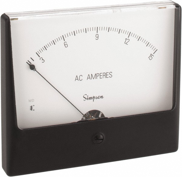 AC Ronde Analoge Panel Teller 0-3A Ampèreter Meting Meter