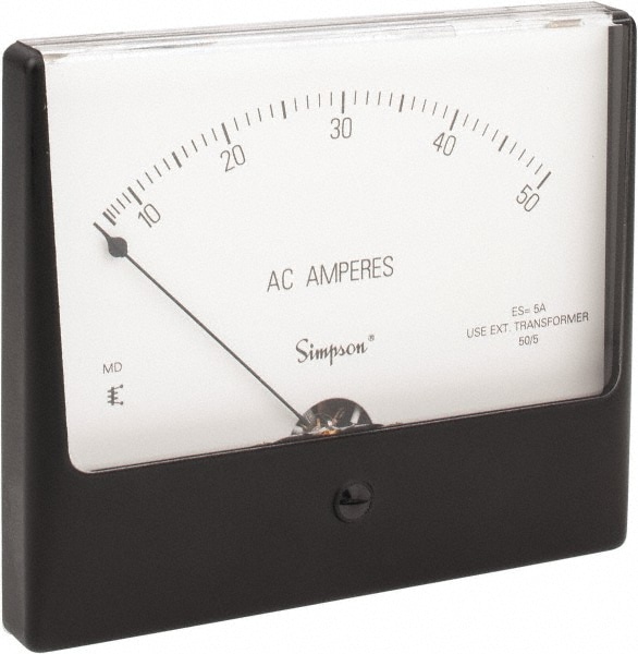 Simpson Electric 35079 Analog, AC Ammeter, Panel Meter Image