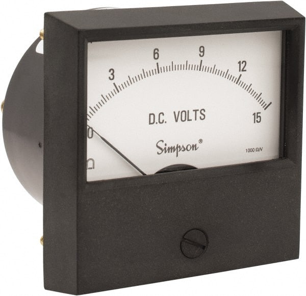 Analog, DC Voltmeter, Panel Meter