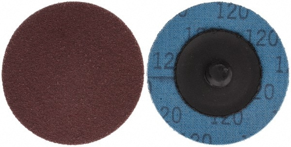 Superior Abrasives A014837 Quick-Change Disc: Type R, 2" Disc Dia, 120 Grit, Aluminum Oxide, Coated Image