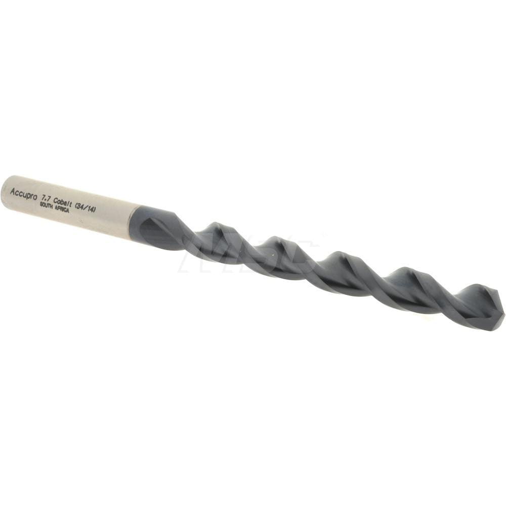 Accupro 1640770A-AC Jobber Length Drill Bit: 0.3031" Dia, 130 °, Cobalt 