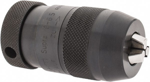 Drill Chuck: 0 to 1/4" Capacity, Tapered Mount, JT1 - Keyless