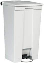 Rubbermaid FG614600WHT 23 Gal Rectangle Unlabeled Trash Can 