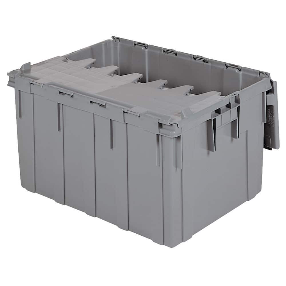 Akro-Mils - Polyethylene Attached-Lid Storage Tote: 100 lb Capacity -  05934294 - MSC Industrial Supply