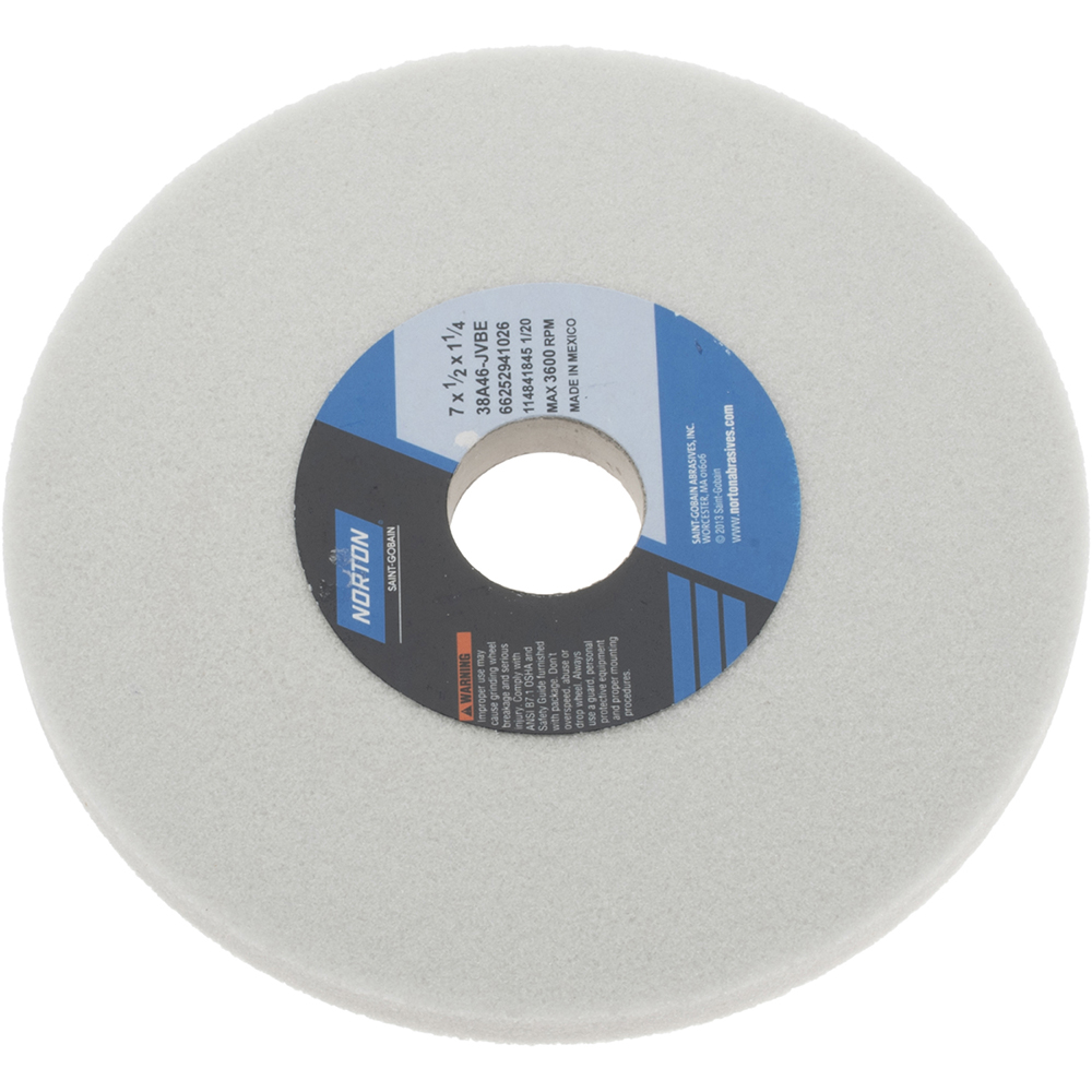 Norton Surface Grinding Wheel 7" Dia, 1/2" Thick, 11/4" Hole, 46