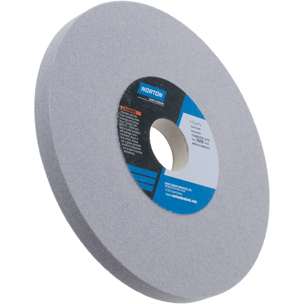 Norton 32A 7" X 1/2" X 1-1/4" 32A100-IVBE Grinding Wheel Max 3600 RPM 