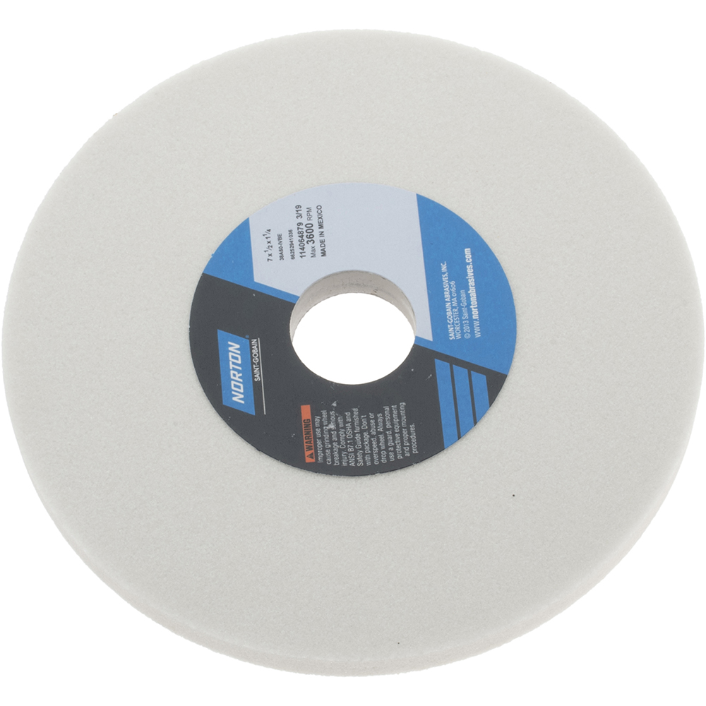 Norton Surface Grinding Wheel 7" Dia, 1/2" Thick, 11/4" Hole, 60