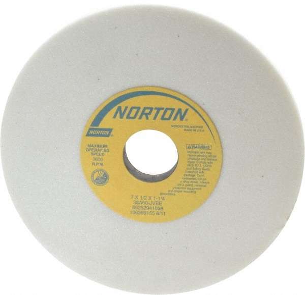 Surface Grinding Wheel: 7" Dia, 1" Thick, " Hole, 60 Grit