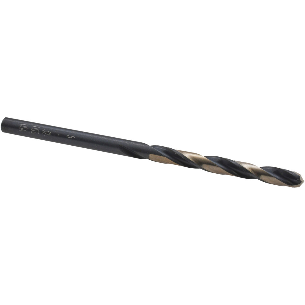 Titanium nitride coated HSS 5/32-in Twist Drill Bits at