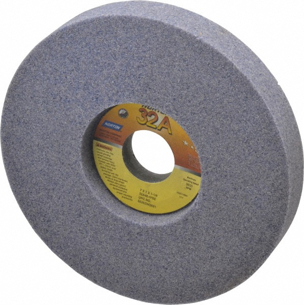 Norton 7" Diam x 11/4" Hole x 1" Thick, I Hardness, 46 Grit Surface