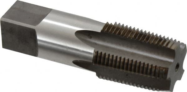Reiff & Nestor 46288 Standard Pipe Tap: 3/4-14, NPTF, Regular, 5 Flutes, High Speed Steel, Nitride Finish 