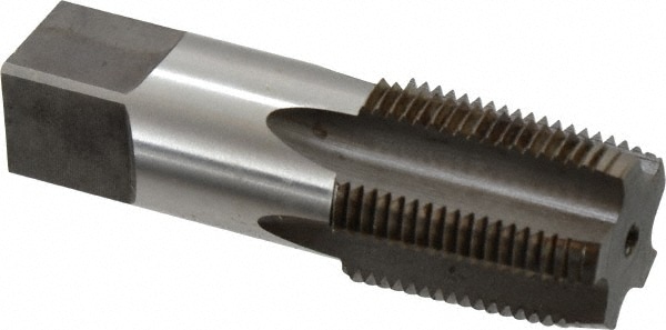 Standard Pipe Tap: 3/4-14, NPTF, Regular, 5 Flutes, High Speed Steel, Nitride Finish