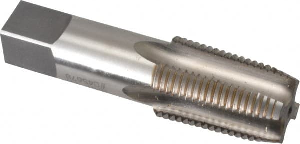 Reiff & Nestor 46473 Standard Pipe Tap: 1/2-14, NPTF, Regular, 4 Flutes, High Speed Steel, Bright/Uncoated 